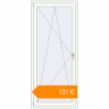 Pricing Balcony doors 900x2100 mm KORSA BASE (Euro-Design 60) BALKON DOOR RAL 9016 Traffic white two-sided. Price: €137.30