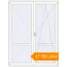 Pricing Balcony doors 1600x2100 mm KORSA ENERGY-SAVING (SYNEGO MD) BALKON DOOR RAL 9016 Traffic white two-sided. Price: 17 779.52 UAH