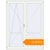Pricing Balcony doors 1600x2100 mm KORSA BASE (Euro-Design 60) BALKON DOOR RAL 9016 Traffic white two-sided. Price: ₴14,873.22