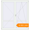 Pricing Balcony doors 1917x2057 mm KORSA ENERGY-SAVING (SYNEGO MD) BALKON DOOR RAL 9016 Traffic white two-sided. Price: 16 805.29 UAH