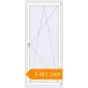 Pricing Balcony doors 900x2100 mm KORSA ENERGY-SAVING (SYNEGO MD) BALKON DOOR RAL 9016 Traffic white two-sided. Price: ₴8,451.30