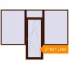 Pricing Balcony doors 3250x2400 mm KORSA BASE (Euro-Design 60) BALKON DOOR BLACK_CHERRY two-sided. Price: 27 651.09 UAH