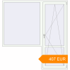 Pricing Balcony doors 2000x2100 mm KORSA ENERGY-SAVING (SYNEGO MD) BALKON DOOR RAL 9016 Traffic white two-sided. Price: 406.62 EUR