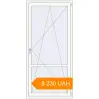 Pricing Balcony doors 1000x2100 mm KORSA STANDARD (Euro 70) BALKON DOOR RAL 9016 Traffic white two-sided. Price: ₴8,229.70
