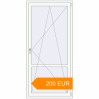Pricing Balcony doors 1000x2100 mm KORSA STANDARD (Euro 70) BALKON DOOR RAL 9016 Traffic white two-sided. Price: €199.54