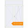 Pricing Balcony doors 1600x2400 mm KORSA STANDARD (Euro 70) BALKON DOOR RAL 9016 Traffic white two-sided. Price: 15 213.17 UAH