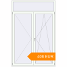 Pricing Balcony doors 1600x2400 mm KORSA STANDARD (Euro 70) BALKON DOOR RAL 9016 Traffic white two-sided. Price: 408.19 EUR