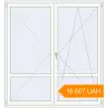 Pricing Balcony doors 1917x2057 mm KORSA ENERGY-SAVING (SYNEGO MD) BALKON DOOR RAL 9016 Traffic white two-sided. Price: 16 607.48 UAH