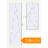Pricing Balcony doors 1500x2100 mm KORSA STANDARD (Euro 70) BALKON DOOR RAL 9016 Traffic white two-sided. Price: 12 525.6 UAH