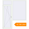 Pricing Balcony doors 2000x2400 mm KORSA ENERGY-SAVING (SYNEGO MD) BALKON DOOR RAL 9016 Traffic white two-sided. Price: 16 745.85 UAH