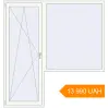 Pricing Balcony doors 2000x2100 mm KORSA STANDARD (Euro 70) BALKON DOOR RAL 9016 Traffic white two-sided. Price: ₴13,989.92
