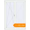 Pricing Balcony doors 1500x2100 mm KORSA STANDARD (Euro 70) BALKON DOOR RAL 9016 Traffic white two-sided. Price: 11 429.96 UAH
