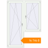 Pricing Balcony doors 1500x2100 mm KORSA STANDARD (Euro 70) BALKON DOOR RAL 9016 Traffic white two-sided. Price: ₴16,746.30