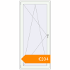Pricing Balcony doors 940x2105 mm KORSA STANDARD (Euro 70) BALKON DOOR RAL 9016 Traffic white two-sided. Price: €204.05