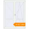 Pricing Balcony doors 1600x2100 mm KORSA ENERGY-SAVING (SYNEGO MD) BALKON DOOR RAL 9016 Traffic white two-sided. Price: ₴19,926.66