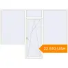 Pricing Balcony doors 3250x2400 mm KORSA BASE (Euro-Design 60) BALKON DOOR RAL 9016 Traffic white two-sided. Price: ₴22,609.67