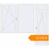 Pricing Balcony doors 2800x2400 mm KORSA BASE (Euro-Design 60) BALKON DOOR RAL 9016 Traffic white two-sided. Price: ₴23,041.60
