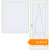 Pricing Balcony doors 2000x2100 mm KORSA ENERGY-SAVING (SYNEGO MD) BALKON DOOR RAL 9016 Traffic white two-sided. Price: ₴16,853.62