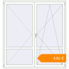 Pricing Balcony doors 1917x2057 mm KORSA ENERGY-SAVING (SYNEGO MD) BALKON DOOR RAL 9016 Traffic white two-sided. Price: €445.60