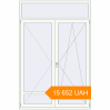 Pricing Balcony doors 1600x2400 mm KORSA STANDARD (Euro 70) BALKON DOOR RAL 9016 Traffic white two-sided. Price: 15 652.25 UAH