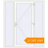 Pricing Entrance doors 1800x2100 mm DOOR KORSA OPTIMUM REHAU BRILLANT RAL 9016 Traffic white two-sided. Price: 21 062.41 UAH