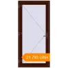 Pricing Entrance doors 1000x2100 mm DOOR KORSA OPTIMUM REHAU BRILLANT BLACK_CHERRY two-sided. Price: ₴21,792.90