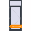 Pricing Entrance doors 1000x2450 mm DOOR KORSA BASE REHAU EURO 60 ANTHRACITE_GREY_STRUKTURAL two-sided. Price: 18 565.46 UAH