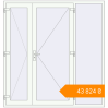 Pricing Entrance doors 2000x2100 mm DOOR KORSA OPTIMUM REHAU BRILLANT RAL 9016 Traffic white two-sided. Price: ₴43,823.84