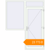 Pricing Entrance doors 1800x2300 mm DOOR KORSA BASE REHAU EURO 60 RAL 9016 Traffic white two-sided. Price: ₴23,773.36