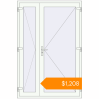 Pricing Entrance doors 1400x2100 mm DOOR KORSA OPTIMUM REHAU BRILLANT RAL 9016 Traffic white two-sided. Price: $1,208.16
