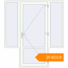 Pricing Entrance doors 2000x2260 mm DOOR KORSA ENERGY-SAVING REHAU SYNEGO RAL 9016 Traffic white two-sided. Price: ₴39,802.96