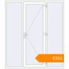 Pricing Entrance doors 2000x2300 mm DOOR KORSA ENERGY-SAVING REHAU SYNEGO RAL 9016 Traffic white two-sided. Price: €853.34