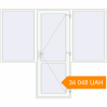 Pricing Entrance doors 2700x2300 mm DOOR KORSA ENERGY-SAVING REHAU SYNEGO RAL 9016 Traffic white two-sided. Price: 34 048.41 UAH