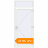 Pricing Entrance doors 1050x2600 mm DOOR KORSA OPTIMUM REHAU BRILLANT RAL 9016 Traffic white two-sided. Price: 21 801.6 UAH