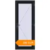 Pricing Entrance doors 800x2000 mm DOOR KORSA BASE REHAU EURO 60 BLACK_COOL_110L-2 two-sided. Price: 396.28 EUR