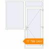 Pricing Entrance doors 1800x2300 mm DOOR KORSA BASE REHAU EURO 60 RAL 9016 Traffic white two-sided. Price: 17 766.05 UAH