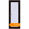 Pricing Entrance doors 800x2000 mm DOOR KORSA BASE REHAU EURO 60 BLACK_BROWN two-sided. Price: ₴19,783.78