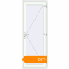 Pricing Entrance doors 800x2100 mm DOOR KORSA OPTIMUM REHAU BRILLANT RAL 9016 Traffic white two-sided. Price: €478.73