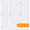 Pricing Entrance doors 2000x2100 mm DOOR KORSA OPTIMUM REHAU BRILLANT RAL 9016 Traffic white two-sided. Price: ₴36,519.85