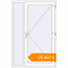 Pricing Entrance doors 1400x2100 mm DOOR KORSA ENERGY-SAVING REHAU SYNEGO RAL 9016 Traffic white two-sided. Price: ₴28,460.00
