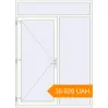 Pricing Entrance doors 1800x2480 mm DOOR KORSA ENERGY-SAVING REHAU SYNEGO RAL 9016 Traffic white two-sided. Price: ₴35,627.68