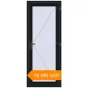 Pricing Entrance doors 800x2000 mm DOOR KORSA BASE REHAU EURO 60 BLACK_COOL_110L-2 two-sided. Price: ₴16,486.48