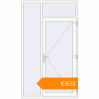 Pricing Entrance doors 1400x2400 mm DOOR KORSA OPTIMUM REHAU BRILLANT BLACK_STRUCTURAL external. Price: €803.29