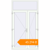 Pricing Entrance doors 1400x2600 mm DOOR KORSA OPTIMUM REHAU BRILLANT RAL 9016 Traffic white two-sided. Price: ₴45,294.30