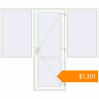 Pricing Entrance doors 2700x2300 mm DOOR KORSA ENERGY-SAVING REHAU SYNEGO RAL 9016 Traffic white two-sided. Price: $1,301.31