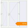 Pricing Entrance doors 2000x2100 mm DOOR KORSA OPTIMUM REHAU BRILLANT RAL 9016 Traffic white two-sided. Price: €895.87