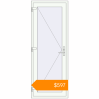Pricing Entrance doors 800x2100 mm DOOR KORSA OPTIMUM REHAU BRILLANT RAL 9016 Traffic white two-sided. Price: $597.46
