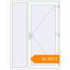 Pricing Entrance doors 1500x2100 mm DOOR KORSA ENERGY-SAVING REHAU SYNEGO RAL 9016 Traffic white two-sided. Price: ₴34,489.46