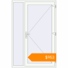 Pricing Entrance doors 1400x2100 mm DOOR KORSA ENERGY-SAVING REHAU SYNEGO RAL 9016 Traffic white two-sided. Price: $952.99