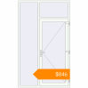 Pricing Entrance doors 1500x2500 mm DOOR KORSA BASE REHAU EURO 60 RAL 9016 Traffic white two-sided. Price: $846.32